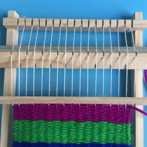 Imagen 5 de 8 de Telar Manual Para Niños O Principiantes Ideal Tapiz Diy