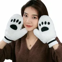 Comprar En Stock Abfa Shop Guantes Manoplas Kawaii Gato Huella Blanc