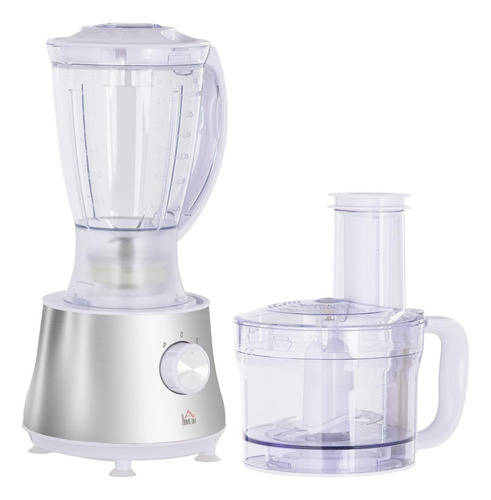Homcom Batidora 2 En 1, Combo De Procesador De Alimentos Par
