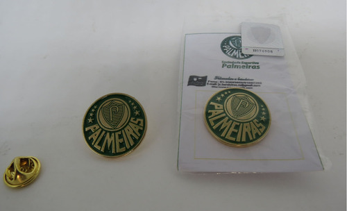 Boton Pin Palmeiras Verdão Escudo Broche Times Cor Verde