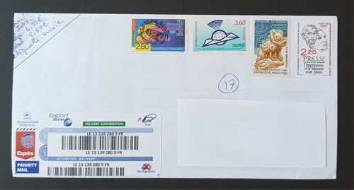 Selos No Envelope N° 29 De 30. França. 