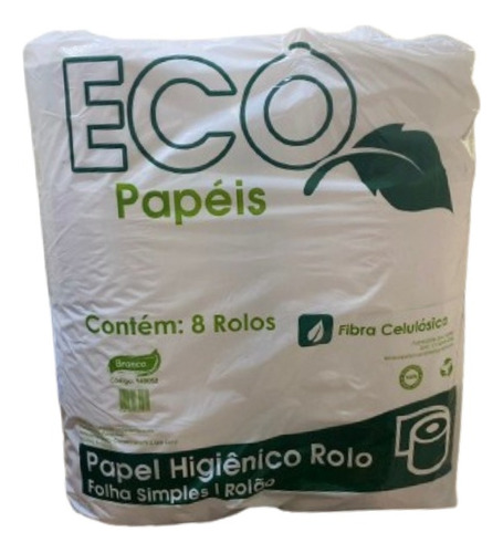 Papel higiênico ECO Papéis folha simples 300 m de 16 un pacote x2