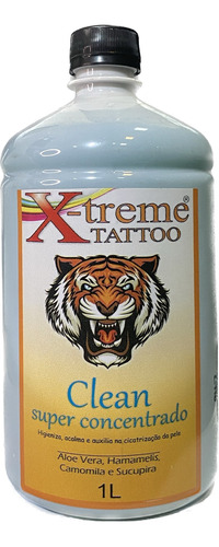  Clean De Limpeza Super Concentrado 1 Litro - Xtreme Tattoo.