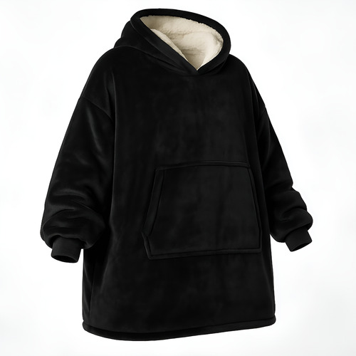 Manta Capucha Poleron De Invierno Sueter Sherpa Unisex