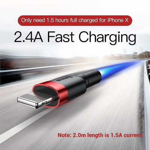 Cabo Lightning Usb iPhone iPad 2 M Baseus Cafule Especial