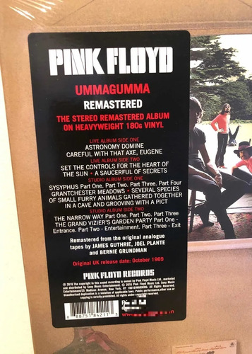 Pink Floyd Ummagumma Vinilo Doble Sellado Fábrica
