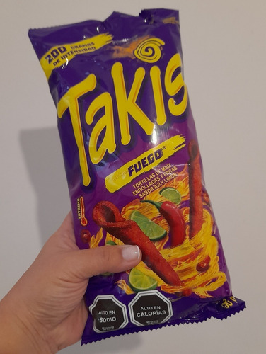Imagen 4 de 5 de Snack Takis Fuego Picante Extremo Sabor Chile Y Lima X 200gr