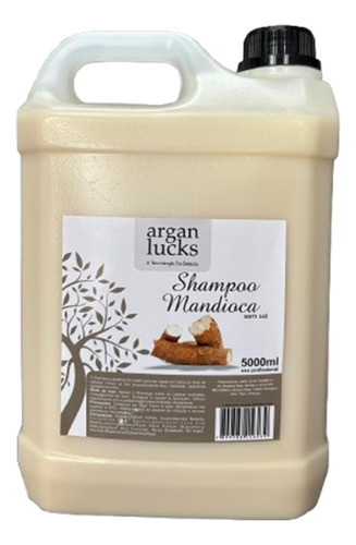 Argan Lucks Shampoo Galão Mandioca 5 Litros