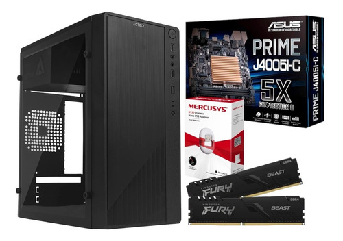Pc De Escritorio Intel Cpu Ram 16gb Ddr4 240gb Ssd Wifi