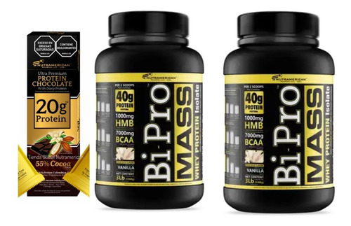 Proteína Bipro Mass 6 Libras - L a $49997