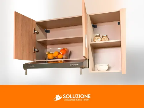 Soporte Aéreo Para Alacenas Con Cobertor Negro X 4 Unidades
