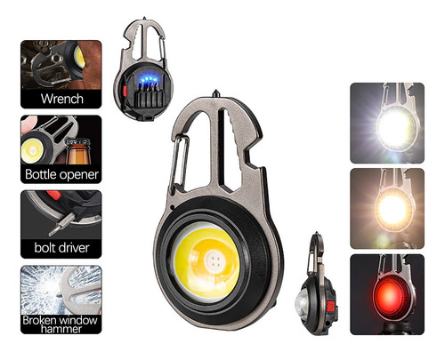 Llavero Pequeño Con Linterna Pequeña Con Emisión De Led Q St