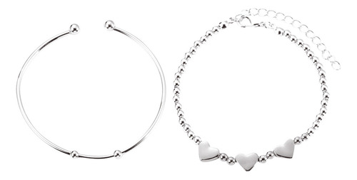 Pulsera En Forma De Corazón En Forma De U Para Mujer, Creati