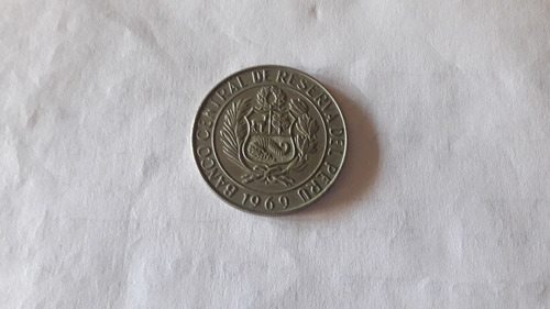 Moneda De Peru 10 Soles De Oro Año 1969