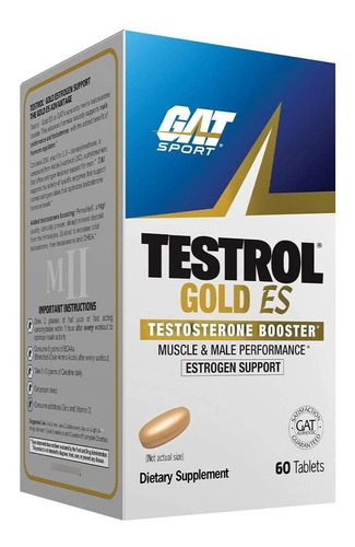 Testrol Gold Es Elevador Testosterona 60 Tabs / 30 Servicios