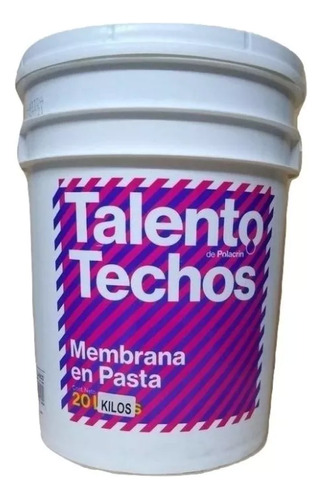 Polacrin Talento Techos Membrana En Pasta X 20 Kilos. 