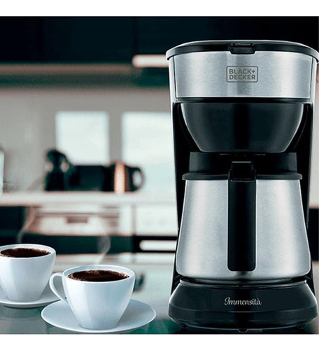Cafeteira Elétrica Jarra Inox 38 Xícaras Black Decker