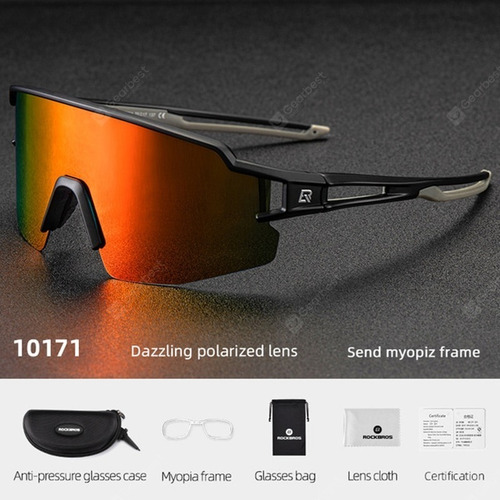 Imagen 3 de 4 de Lentes Para Ciclismo Running Polarizado Anteojos Soporte Rec