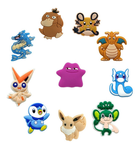 80 Imanes De Pokemon De Pvc Para Refrigerador 3 Cm Pikachu