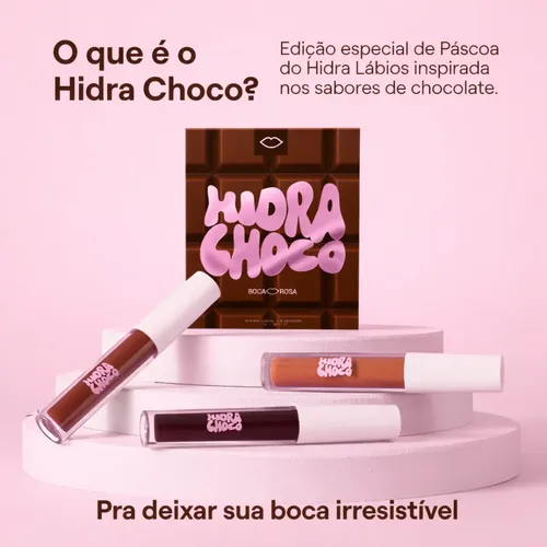 Gloss - Boca Rosa - Hidra Choco Kit Gloss Labial Chocolate