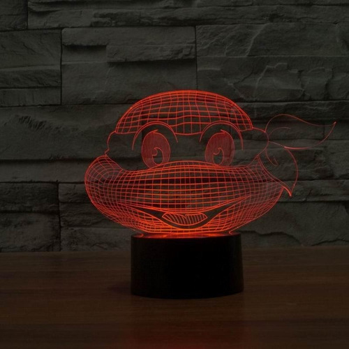 Lampara 3d App Incluida Tortugas Ninjas Donatello