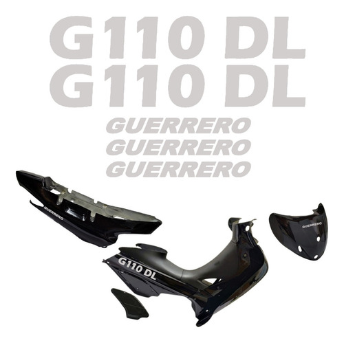 Kit Calcomanias Vinilo Para Moto Guerrero G 110 Dl