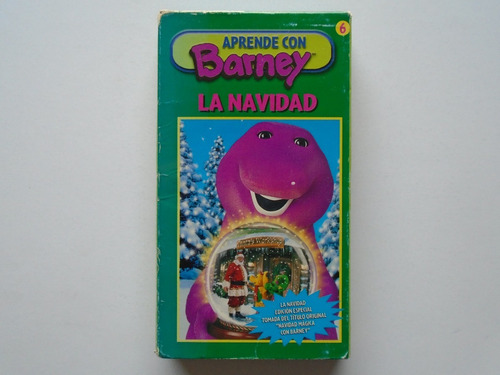 Aprende Con Barney No.6 La Navidad Vhs 2001 Tycoon