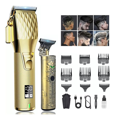 Cortadoras De Cabello Trimmer Leyenda Kits Inalámbricos Lcd