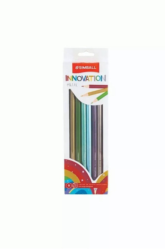 Lápices De Colores Innovation Metal X 8 Simball 859608
