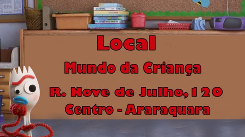 Projeto Proshow Toy Story 4 Convite