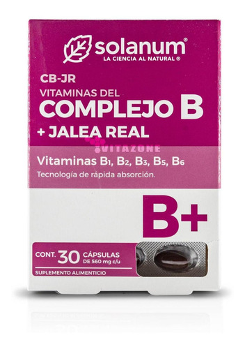 Complejo B Jalea Real 30 Cápsulas Solanum