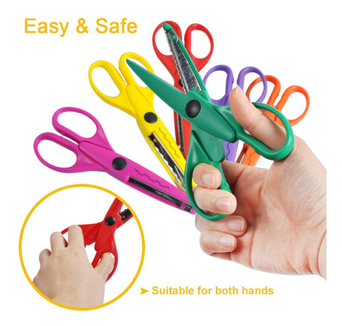 Ucec Tijeras Para Manualidades Borde Decorativo Paquete De 6 Color