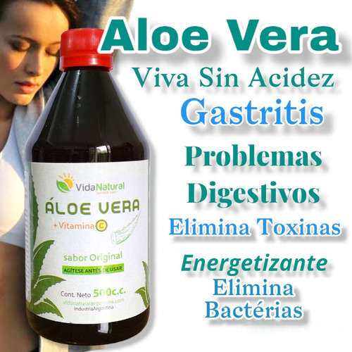 Aloe Vera + Adp Gastritis Acidez Ansiedad Nervios Depresion