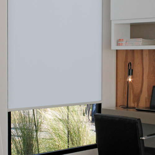 Cortina Roller Manual Blackout Palmer 110x160 Cm Liso Blanco