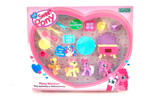 Cocinita De Pony Kitchen Sweet Pony Con Accesorios Ditoys