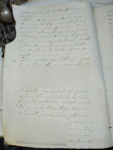Documentos Antiguo 1833 (Usado)