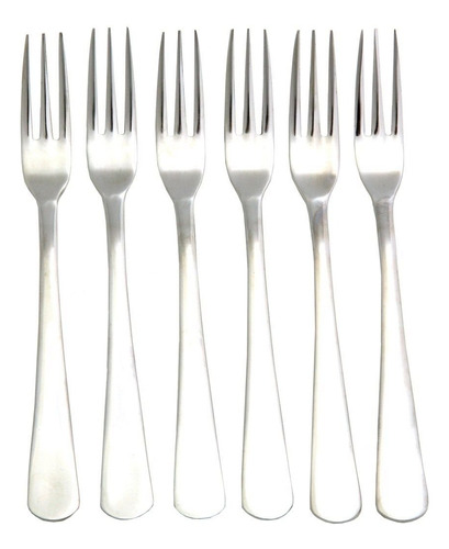 Norpro Hors D'oeuvres Forks Juego De 6, Plata