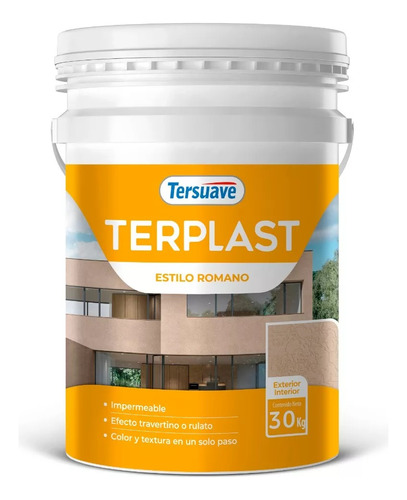 Terplast Revoque Romano Med Gris Roca X 30kg Oferta Frías