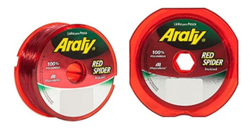 Linha Pesca Red Spider Araty 0,55 Mm 300 Metros Cor Vermelha