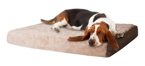 Cama Para Perros De Espuma Viscoelástica Con Funda Extraíble