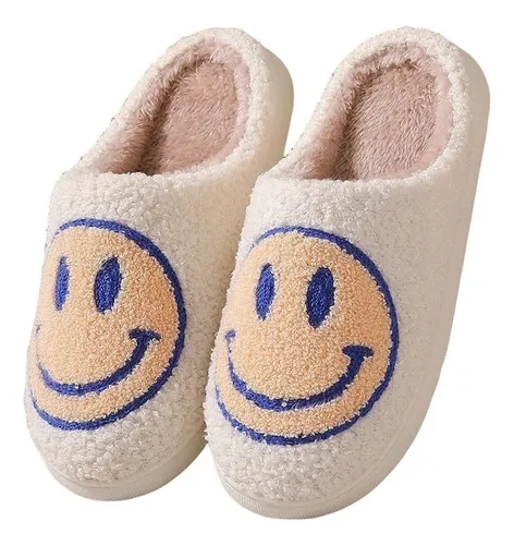 Pantuflas De Algodón Afelpado Smile Winter