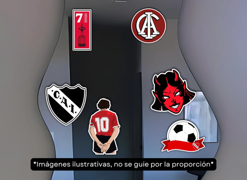 Sticker Independiente Rojo Cai Gran Campeón Argentina X3