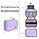 Neceser De Viaje Para Mujer Colgante Morado 4 Compartimentos