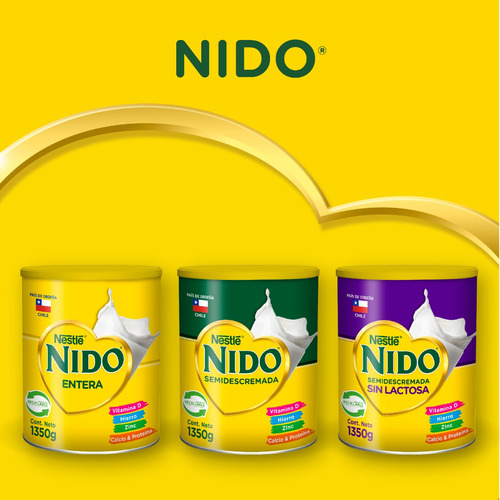 Leche En Polvo Nido® Semidescremada Tarro 1350g