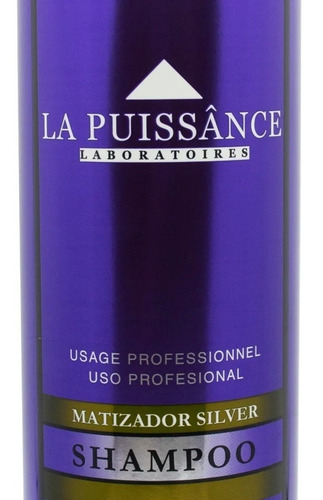 Imagen 5 de 5 de Shampoo Matizador Violeta Silver La Puissance X 1000 Ml