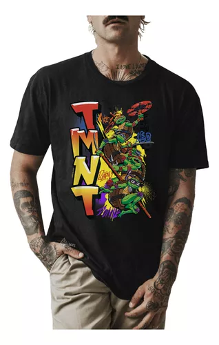 Camiseta Tartarugas Ninjas Desenho Filme 100% Algodão Camisa