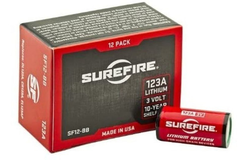 Baterías 123a Surefire, 3v, De Litio, 10 Años Storage, Usa