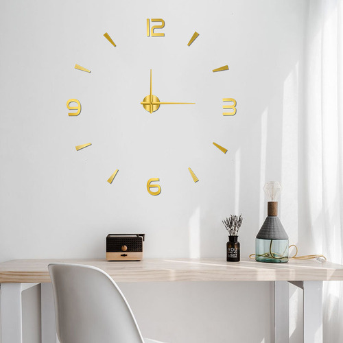 Reloj De Pared Con Pegatinas 3d De Diseño Moderno Y Grande
