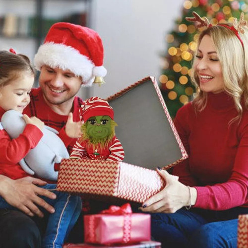 Q Regalo Navideño De Muñeca De Látex Grinch Para Niños