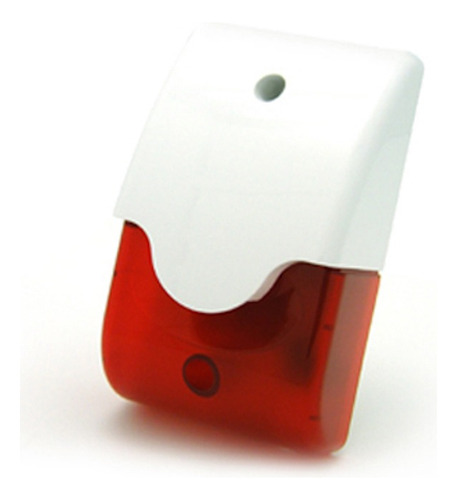 Sirena Interior 122 Db, Con Luz Roja, 12v,  Alarma